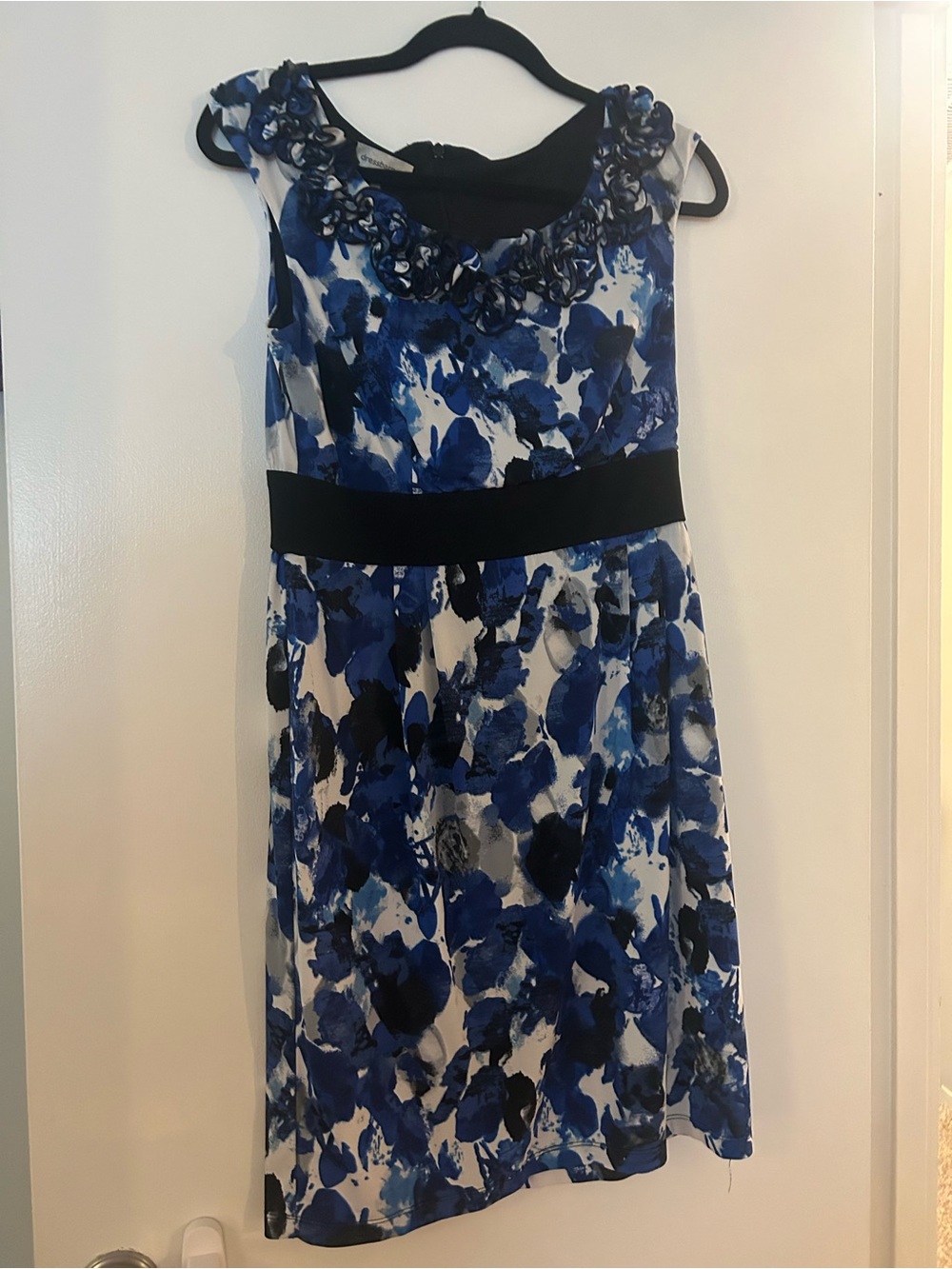Blue floral dress